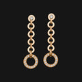 Boucles d'oreilles Pendantes Goyave plaqué or rose 18K – 3 microns